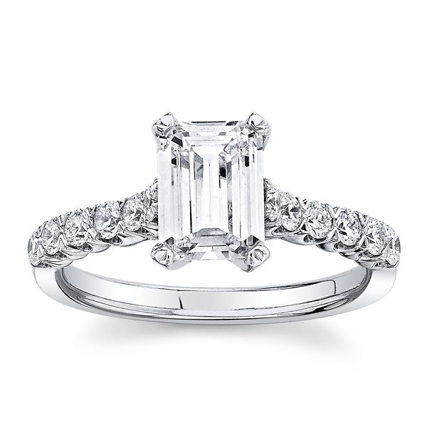 Christopher Designs Lab-Grown 14k White Gold Diamond Engagement Ring 1 1/2 ct. tw.