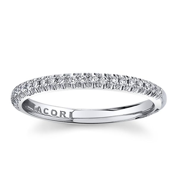 Tacori Platinum Diamond Wedding Band 1/5 ct. tw.