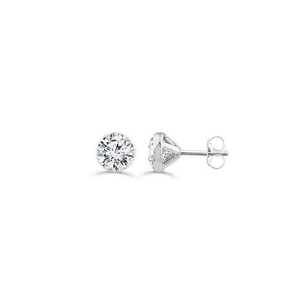 Skyset 14k White Gold Lab-Grown Diamond Earrings 2 ct. tw.