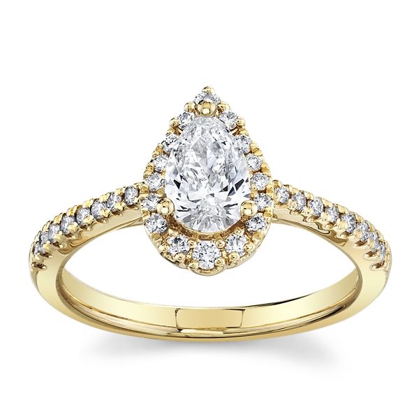 Poem 14k Yellow Gold Diamond Engagement Ring 3/4 ct. tw.