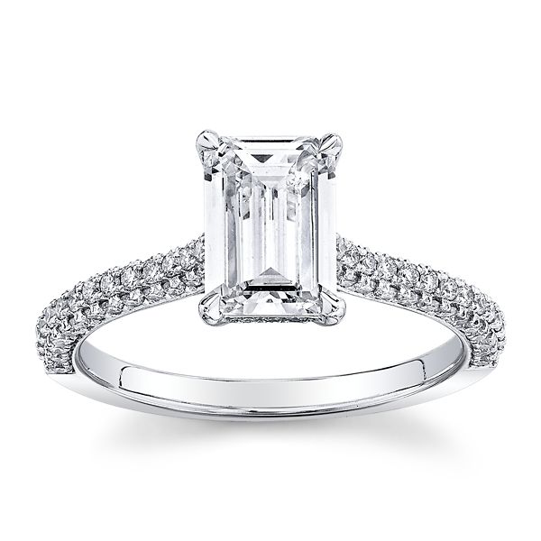 Christopher Designs Lab-Grown 14k White Gold Diamond Engagement Ring 1 1/2 ct. tw.