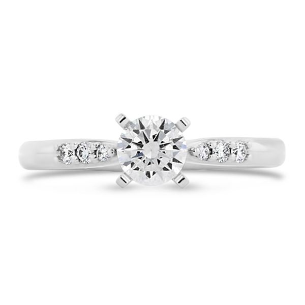 14k White Gold Diamond Engagement Ring Setting .07 ct. tw.