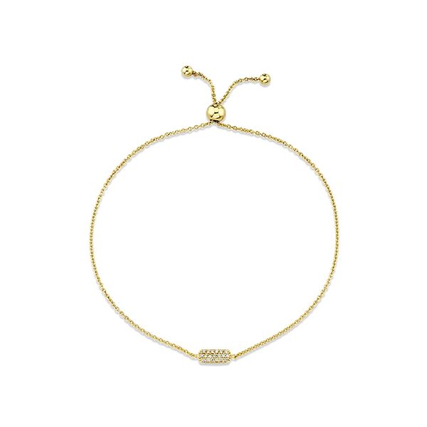 14k Yellow Gold Diamond Bracelet 0.06 ct. tw.