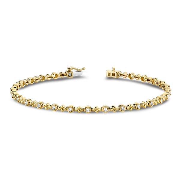 14k Yellow Gold Diamond Bracelet 1/2 ct. tw.