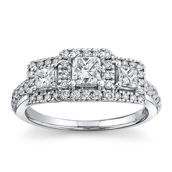 Utwo 14k White Gold Diamond Engagement Ring 1 ct. tw.