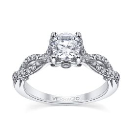 Verragio 18K White Gold Diamond Engagement Ring