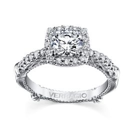 Verragio 14K White Gold Diamond Engagement Ring Setting