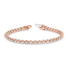 Eternalle Lab-Grown 14k Rose and 14k White Gold Bracelet 5 ct. tw.