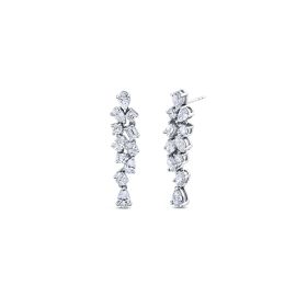 Eternalle Lab-Grown 14k White Gold Earrings 4 1/2 ct. tw.
