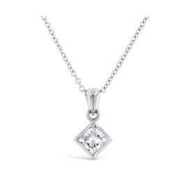 14k White Gold Pendant 1/2 ct. tw.