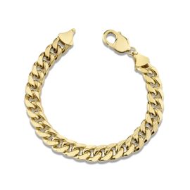 14k Yellow Gold 9.3mm Miami Cuban Link Chain Bracelet