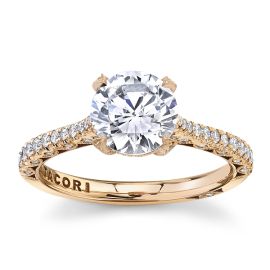 Tacori 18k Rose Gold Diamond Engagement Ring Setting 3/8 ct. tw.