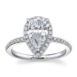 RB Signature 14Kt White Gold Diamond Engagement Ring 1/4 cttw