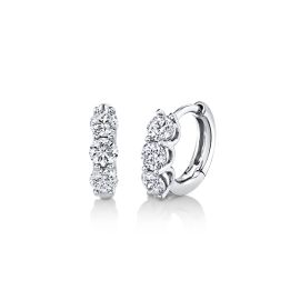 14k White Gold Diamond Earrings 1 1/4 ct. tw.