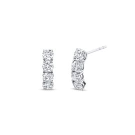 Memoire 18k White Gold Earrings 1 1/3 ct. tw.