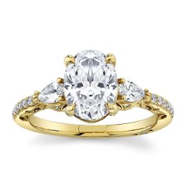 Tacori 18k Yellow Gold Diamond Engagement Ring Setting 3/8 ct. tw.