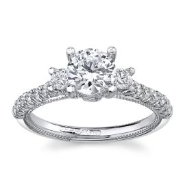 Verragio 14Kt White Gold Diamond Engagement Ring Setting 1/2 cttw