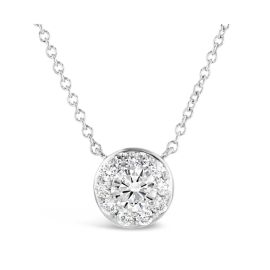 Eternalle Lab-Grown 14k White Gold Necklace 1 ct. tw.