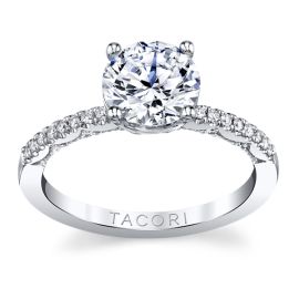 Tacori 14K White Gold Diamond Engagement Ring Setting 1/6 cttw
