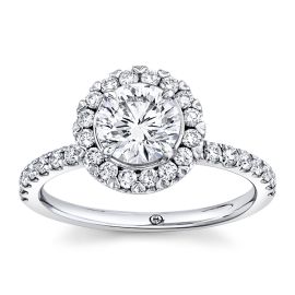 Christopher Designs 14k White Gold Lab-Grown Diamond Engagement Ring 1 1/2 ct. tw.