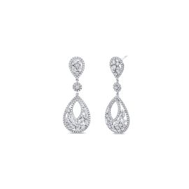 Eternalle Lab-Grown 14k White Gold Earrings 4 ct. tw.