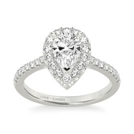 Love Earth 14Kt White Gold Diamond Engagement Ring Setting 1/2 ct. tw