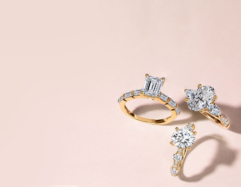 Side Stone Engagement rings