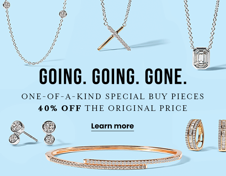 one-of-a-kind special buy pieces 40% off the original price 